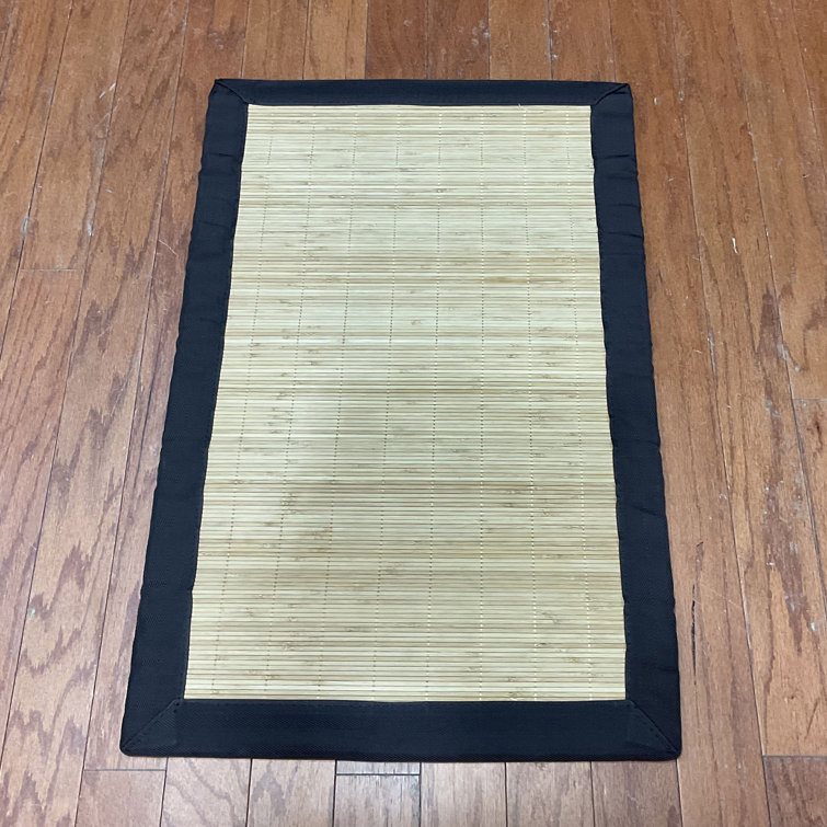 Bay Isle Home Spengler Handmade Bamboo Slat/Seagrass Beige Rug Wayfair